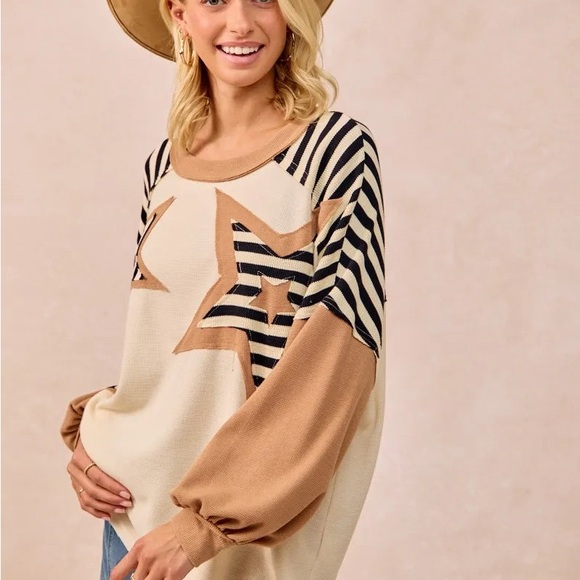 🌼 $65 BiBi Star Patchwork Top - Picture 2 of 6